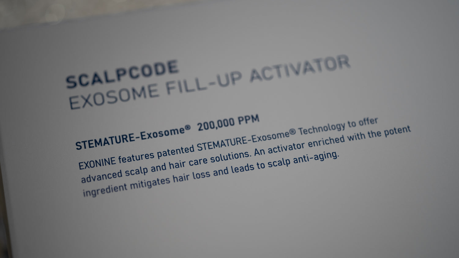 Exonine Scalpcode Exosome Fill-Up Activator Ampoule