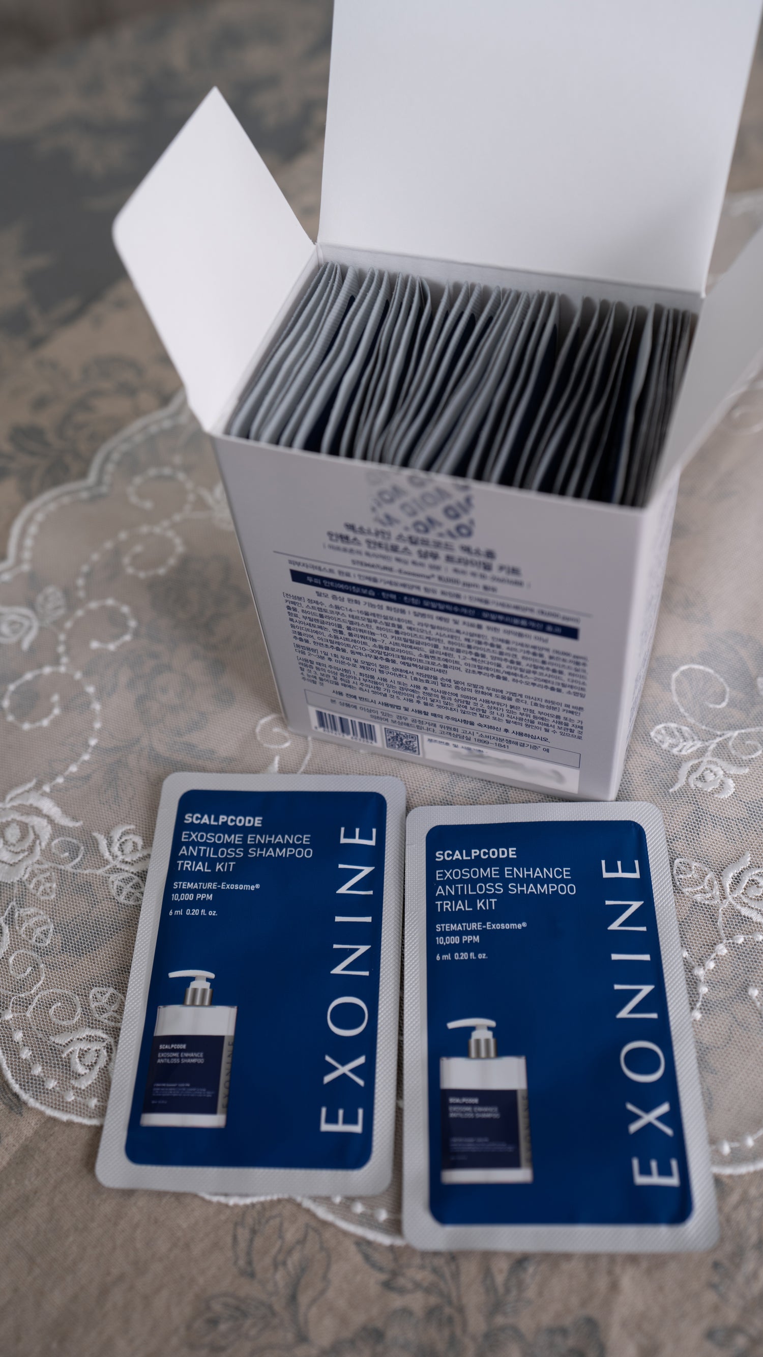 Exonine Scalpcode Exosome Enhance Antiloss Shampoo Trial Kit